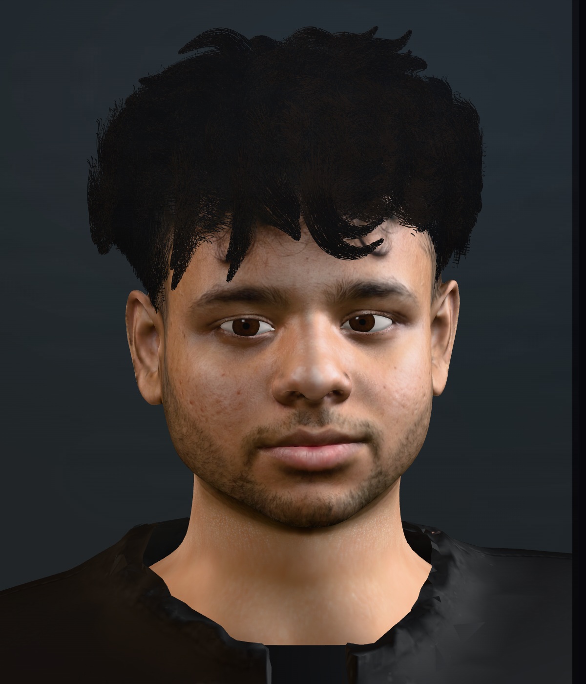 A photorealistic 3D avatar built by SoulLite